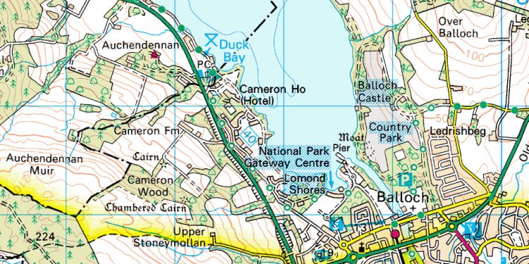 Route from Balloch to Loch