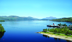 Loch Lomond looking north from above Balloch