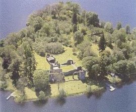 Menteith Island aerial view