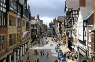 Chester town, England