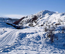 The Duke's Pass -Tthe Trossachs in deep cold temperatures