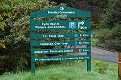 The Forestry Commission provide a great amount of tracks for walkers and cyclists in the nationwide Park